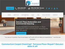 Tablet Screenshot of deleonrestoration.com